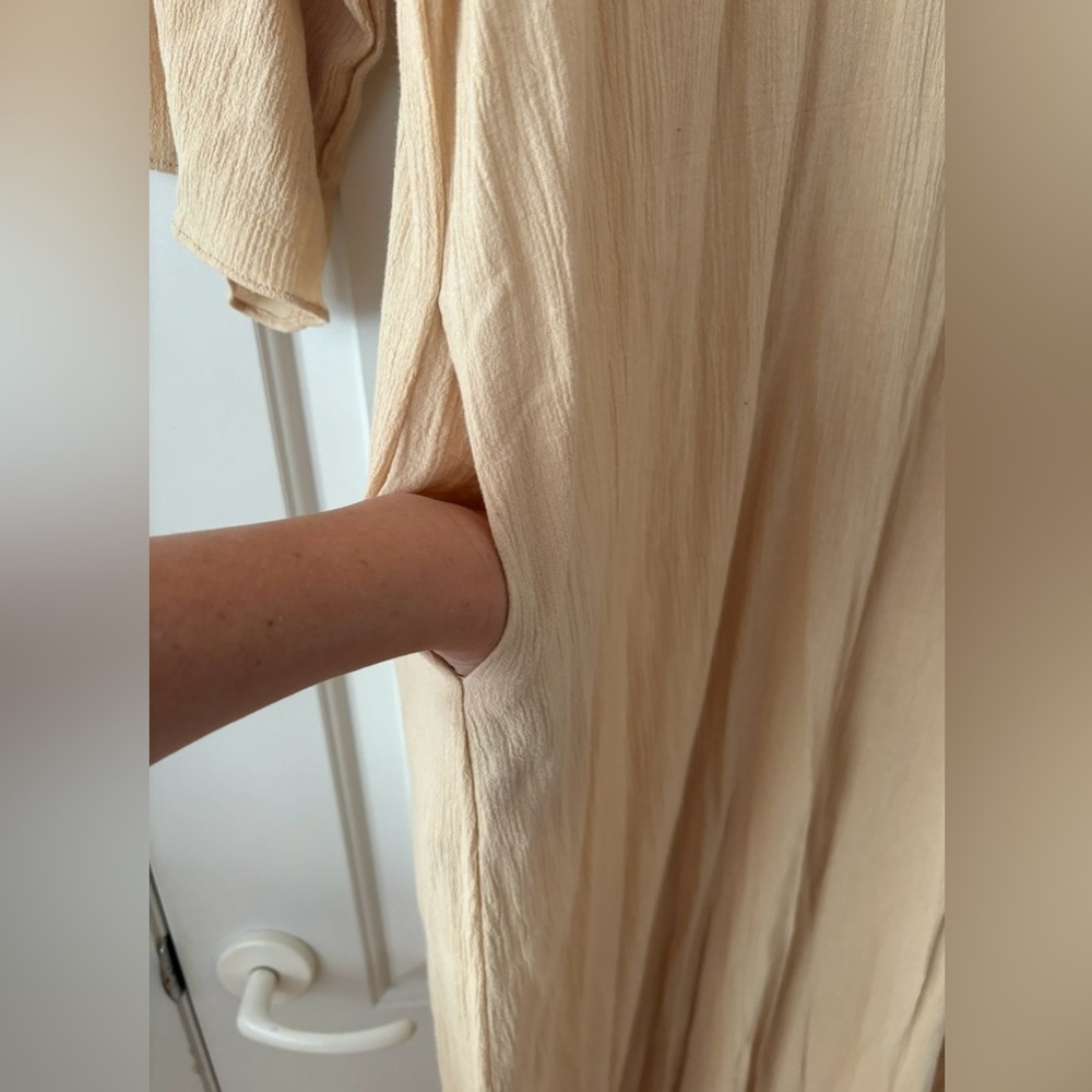 COTE PRIVEE long kaftan Nude color - Picture 5 of 6